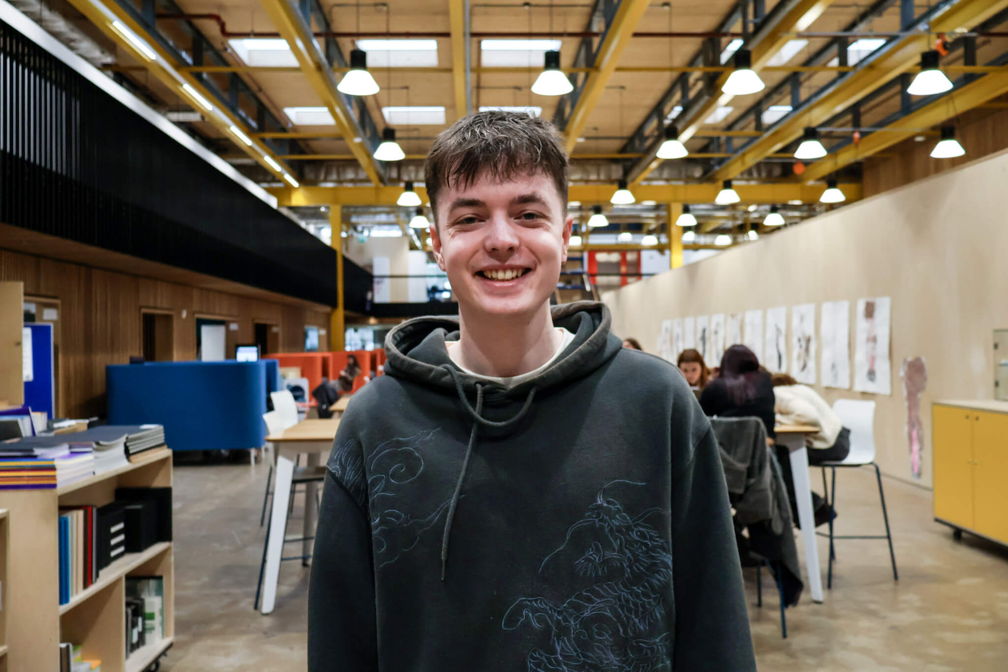 A student standing in Locksbrook Campus
